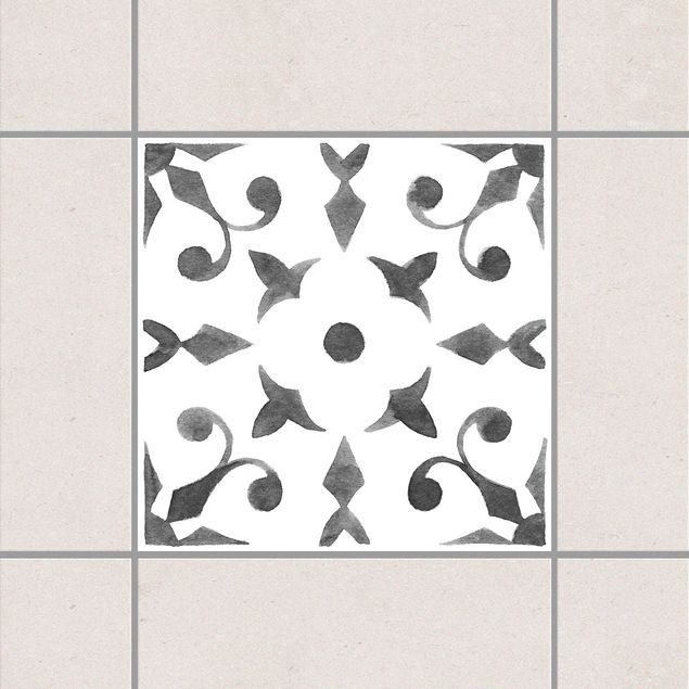 Adesivo per piastrelle - Pattern Gray White Series No.6