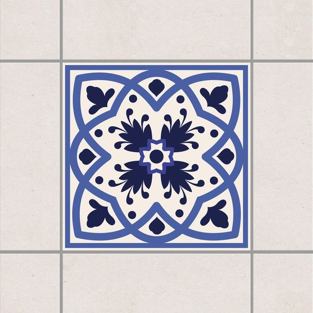 Adesivo per piastrelle - Portuguese tile white 10cm x 10cm