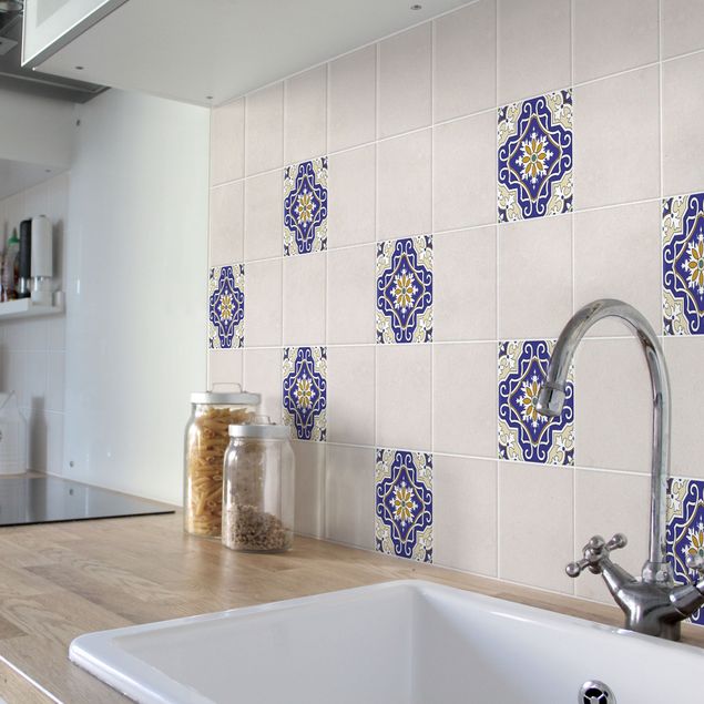 Adesivo per piastrelle - Spanish tile ornament 10cm x 10cm