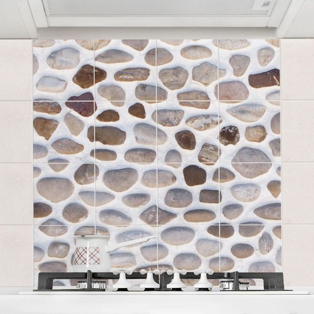 Adesivo per piastrelle - Andalusian stone wall Formato quadrato