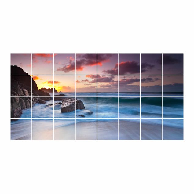 Adesivo per piastrelle - By The Sea In Cornwall - Orizzontale