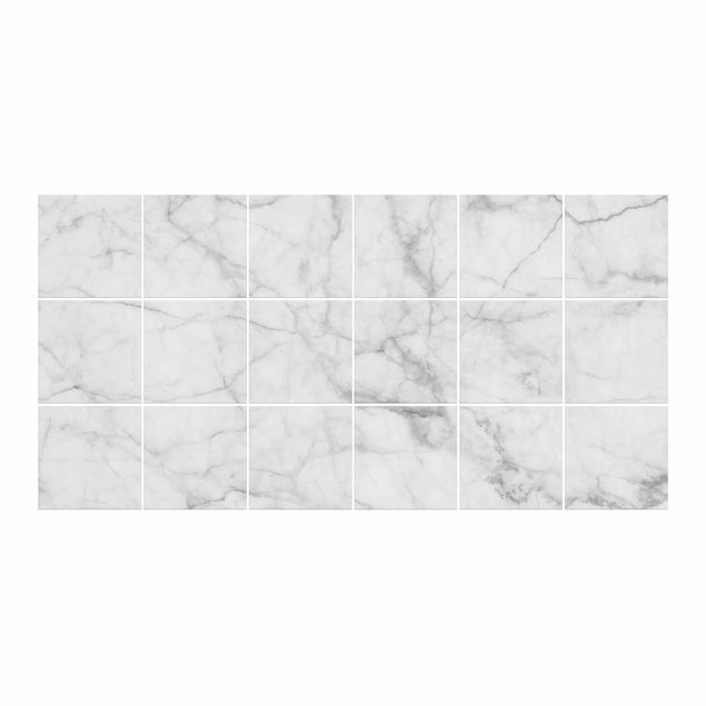 Adesivo per piastrelle - Bianco Carrara - Orizzontale