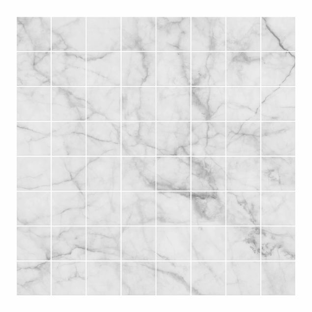 Adesivo per piastrelle - Bianco Carrara - Quadrato