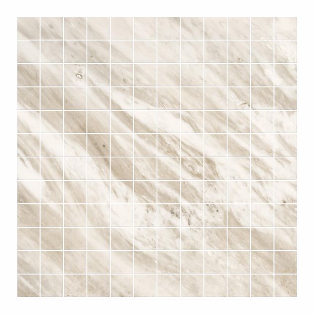 Adesivo per piastrelle - Palissandro Marble Beige - Quadrato