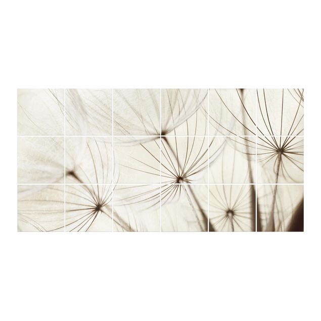 Adesivo per piastrelle - Gentle Grasses - Quadrato