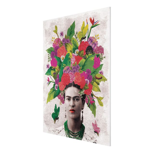 Quadro in forex -Frida Kahlo - Flower Portrait- Verticale 3:4