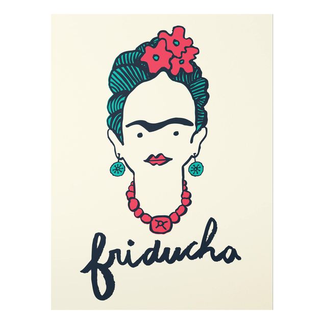 Quadro in forex -Frida Kahlo - Friducha- Verticale 3:4