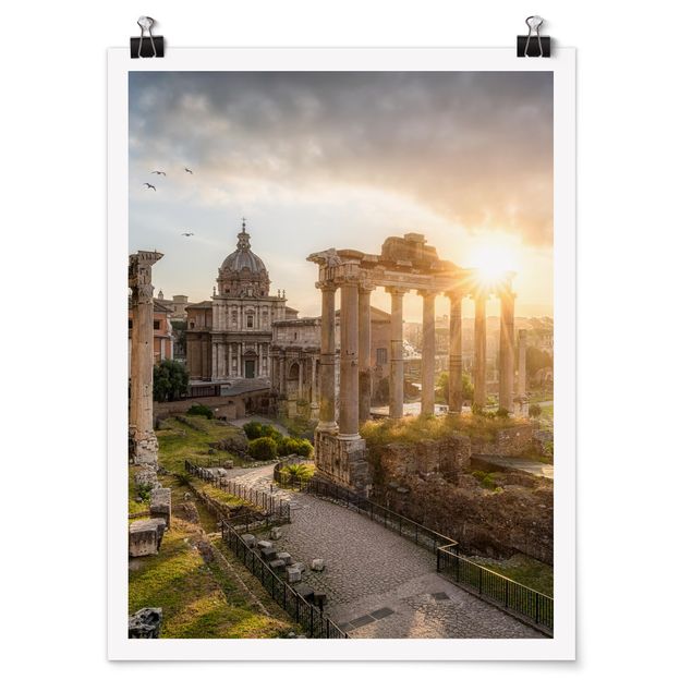Poster - Forum Romanum all'alba