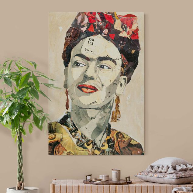 Quadro fonoassorbente - Frida Kahlo - Collage No.2