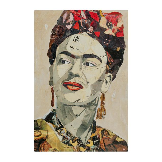 Quadro fonoassorbente - Frida Kahlo - Collage No.2