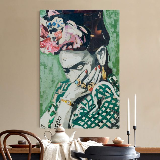 Quadro fonoassorbente - Frida Kahlo - Collage No.3