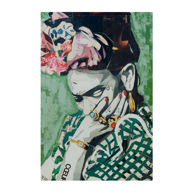 Quadro fonoassorbente - Frida Kahlo - Collage No.3