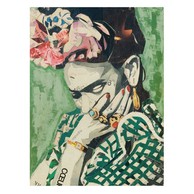 Stampa su tela - Frida Kahlo - Collage No.3 - Verticale 3:4