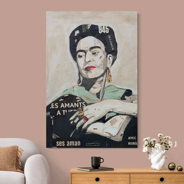 Quadro fonoassorbente - Frida Kahlo - Collage No.4