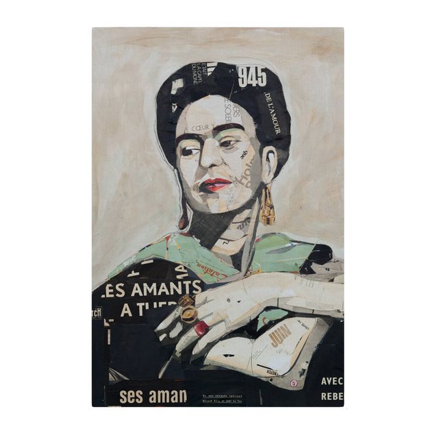 Quadro fonoassorbente - Frida Kahlo - Collage No.4