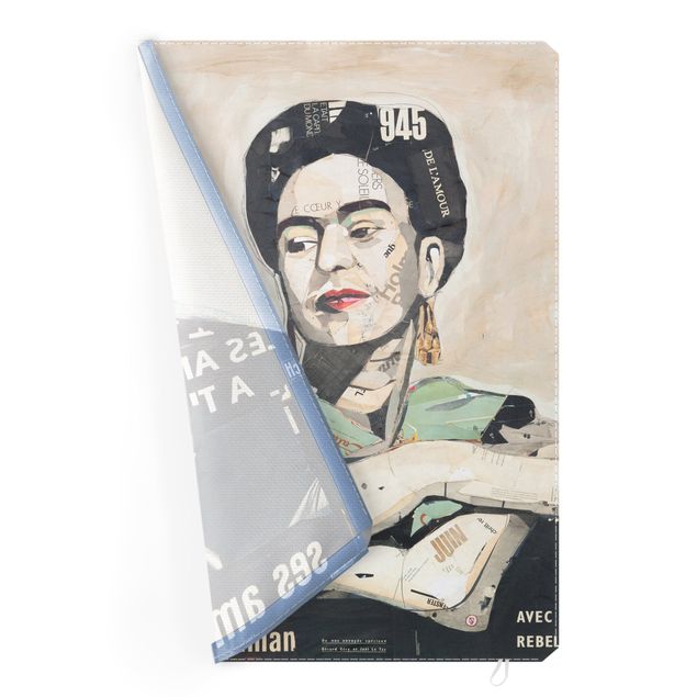 Quadro fonoassorbente intercambiabile - Frida Kahlo - Collage No.4