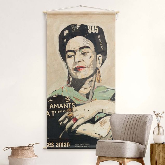Arazzi da parete arte Frida Kahlo - Collage No.4