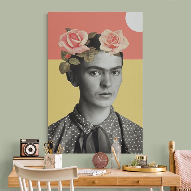 Quadro fonoassorbente - Frida Kahlo - Collage del tramonto