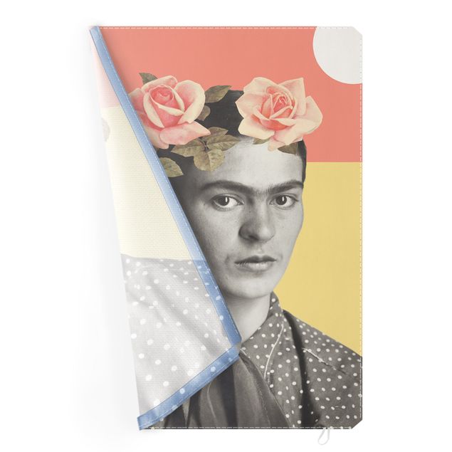 Quadro fonoassorbente intercambiabile - Frida Kahlo - Collage del tramonto