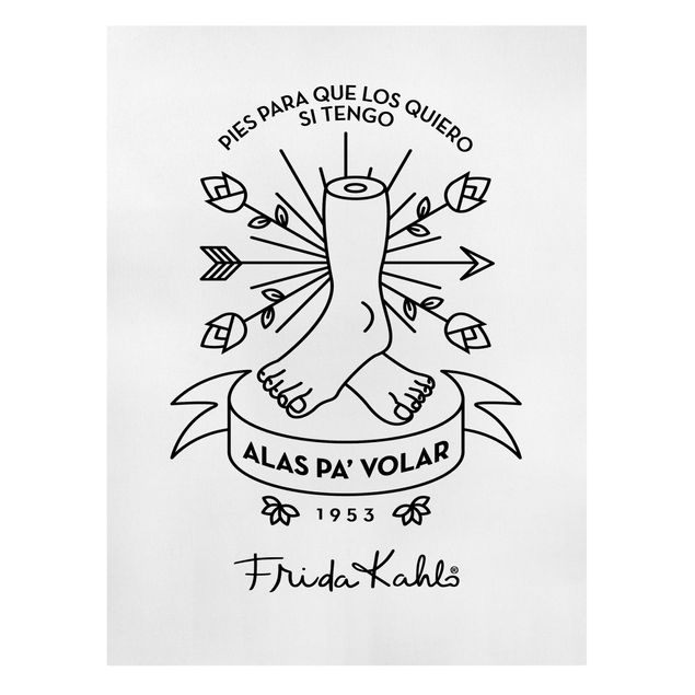 Quadri su tela Frida Kahlo Alas pa' Volar