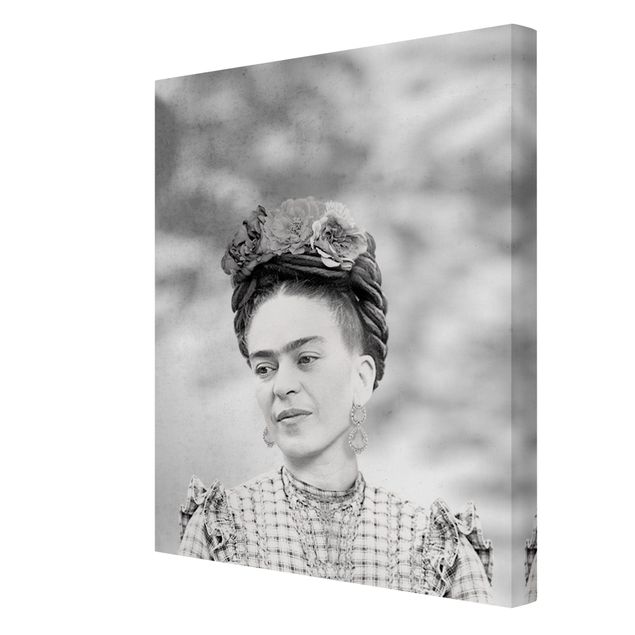 Stampa su tela - Ritratto di Frida Kahlo - Formato verticale 3:4
