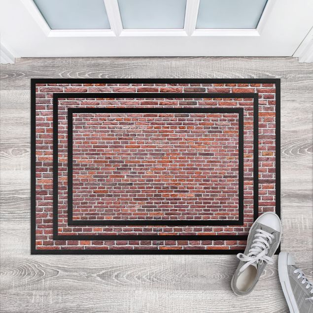 Zerbini design Brick Wallpaper Amsterdam red