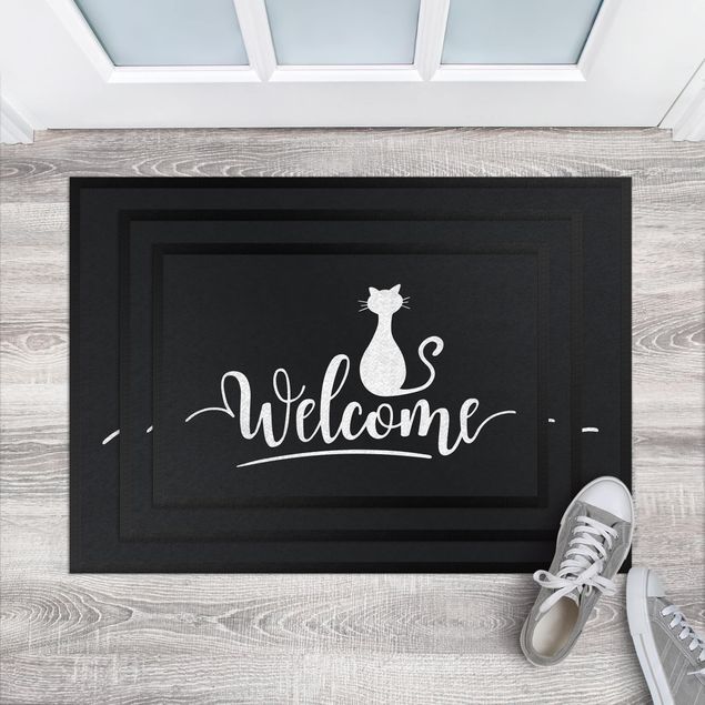 Zerbini design Welcome con gatto