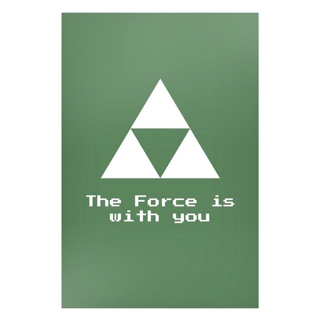 Lavagna magnetica - Simbolo Gaming The Force is with You - Formato verticale 2:3