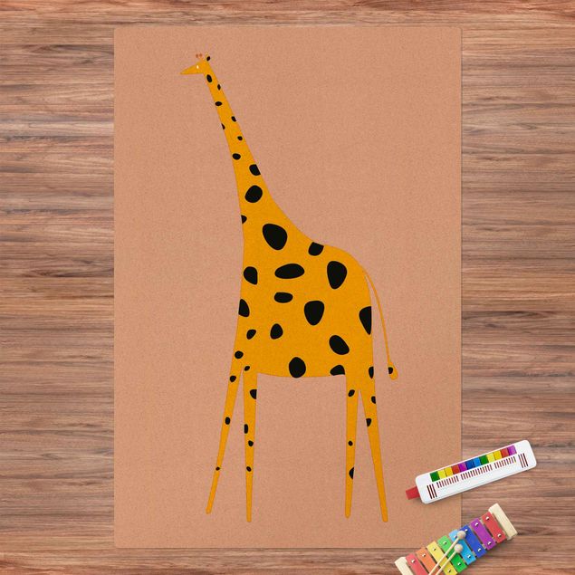 Tappeti moderni Giraffa gialla