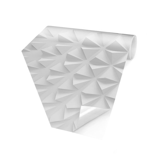 Carta da parati esagonale adesiva con disegni - Motivo geometrico con effetto 3D