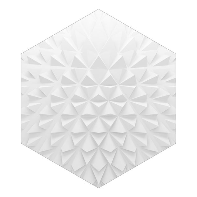 Carta da parati esagonale adesiva con disegni - Motivo geometrico con effetto 3D