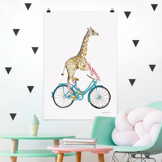 quadri con animali Giraffa in gita II