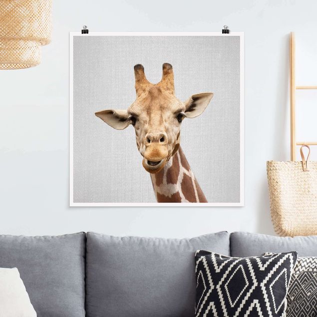 quadri con animali Giraffa Gundel