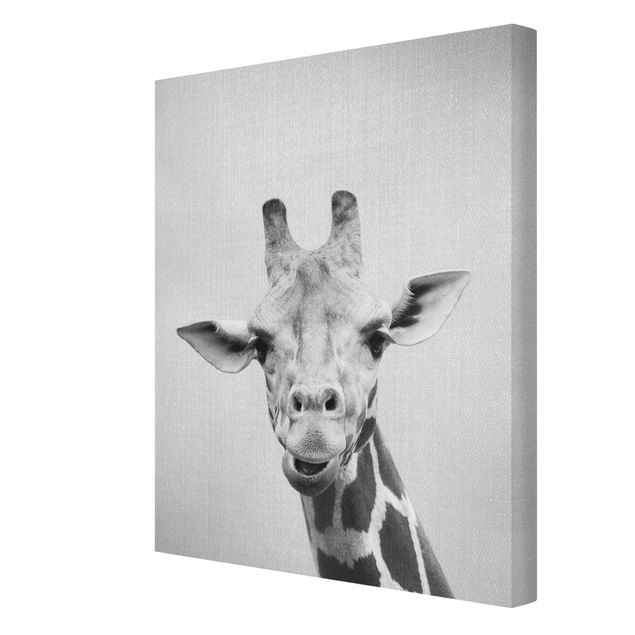Gal Design quadri Giraffa Gundel Bianco e Nero