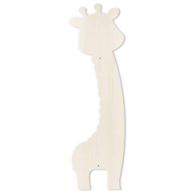 Metro da parete per bambini di legno - Giraffa per bambino con nome personalizzato