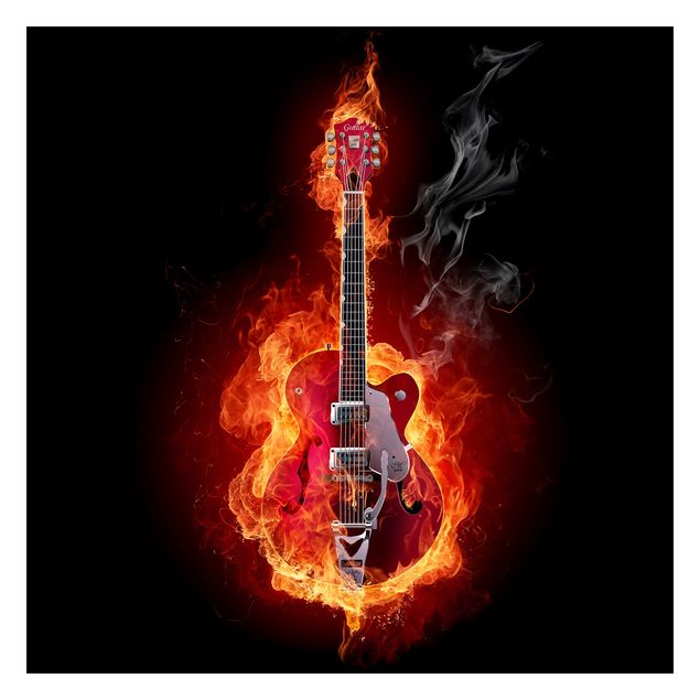Carta da parati - Guitar in flames