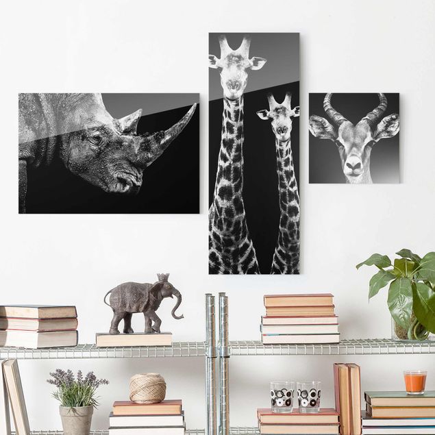 quadri con animali Trilogia Safari I