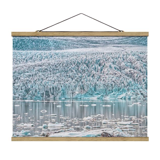 Foto su tessuto da parete con bastone - Ghiacciaio in Islanda - Orizzontale 4:3