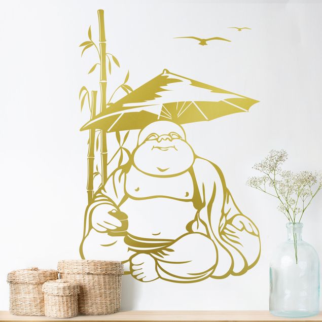 Adesivo murale - felice Buddha