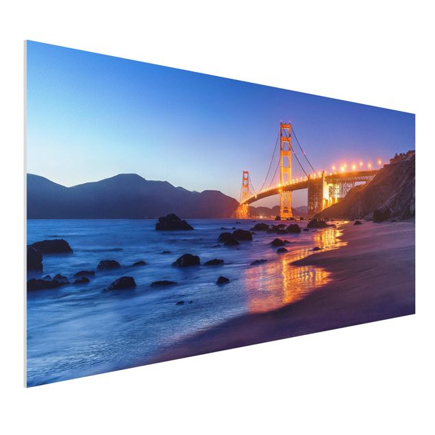 Stampa su Forex - Golden Gate Bridge all'alba - Formato orizzontale 2:1