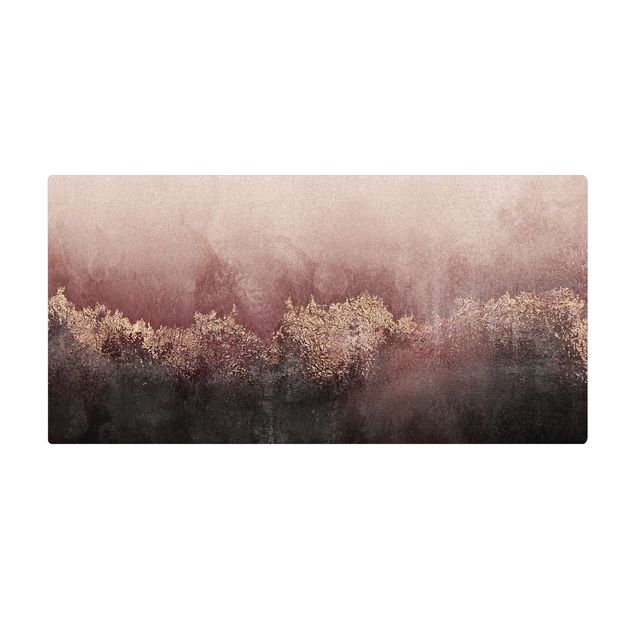 Tappetino di sughero - Crepuscolo dorato rosa - Formato orizzontale 2:1