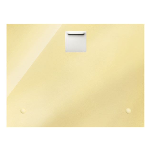 Quadro in vetro - Geometria dorata - Bianco e nero - Formato orizzontale