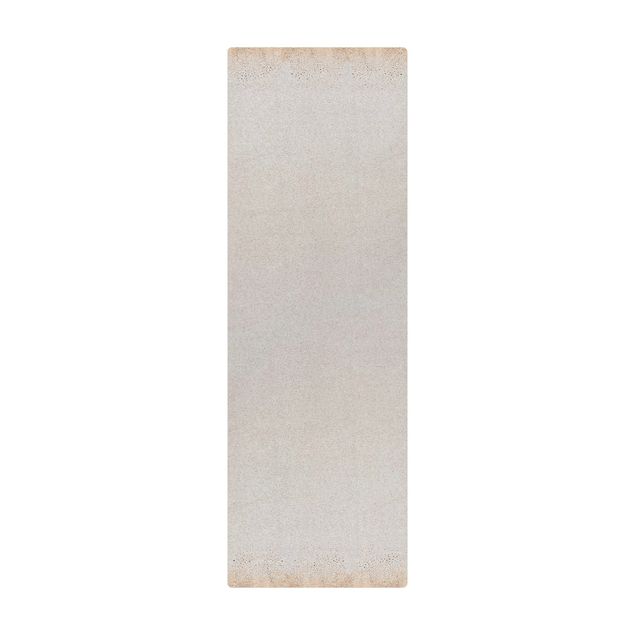 Tappetino di sughero - Pioggia di punti dorata su beige chiaro - Formato verticale 1:2