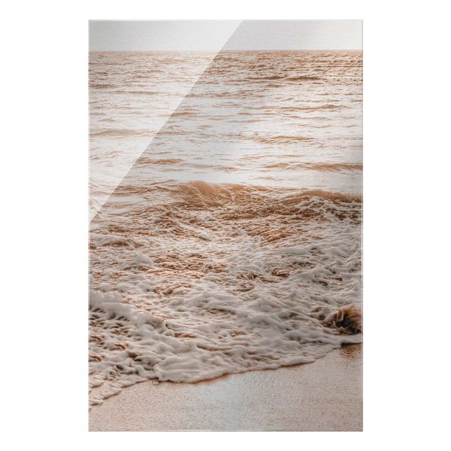 Quadro in vetro - Spiaggia dorata
