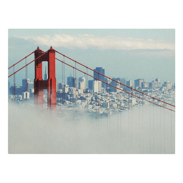 Quadro su tela naturale - Good Morning San Francisco! - Formato orizzontale 4:3