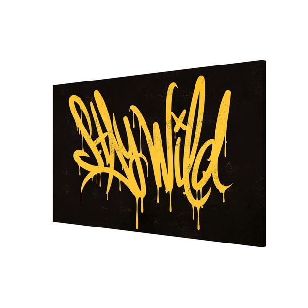 Lavagna magnetica - Graffiti Art Stay Wild - Orizzontale 3:2