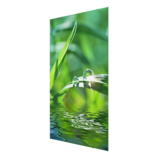Quadro in vetro - Green Ambiance II - Formato verticale 2:3