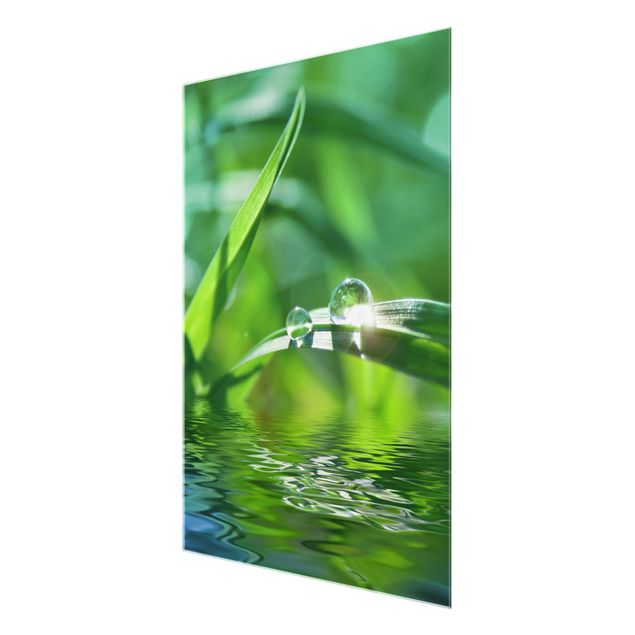 Quadro in vetro - Green Ambiance II - Formato verticale 3:4