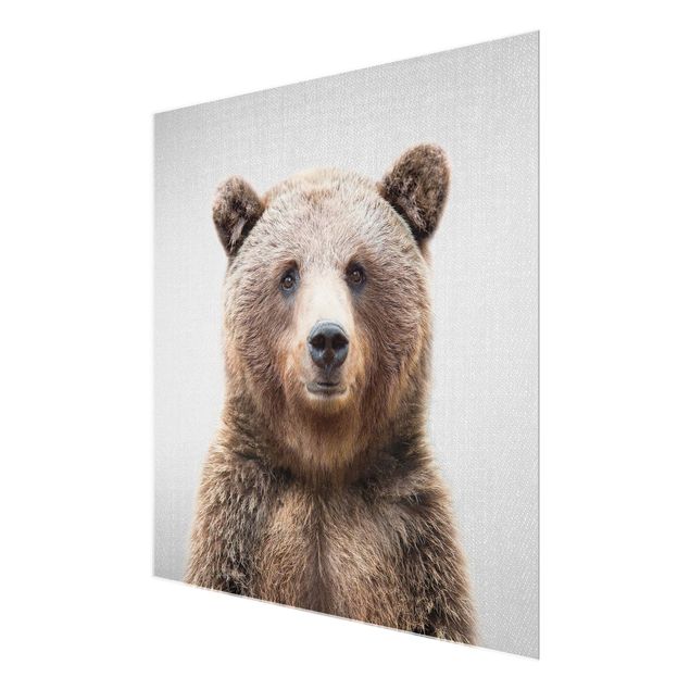 Quadro in vetro - Orso grizzly Gustel