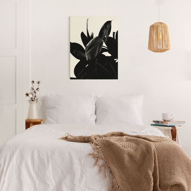 Riproduzioni su tela quadri famosi Albero di gomma in bianco e nero